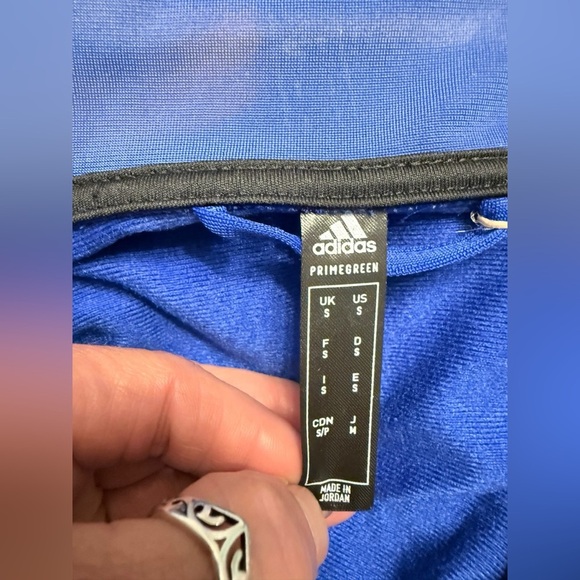 Adidas Men's Blue zip up front Track Jacket in Small NWT - Picture 6 of 11